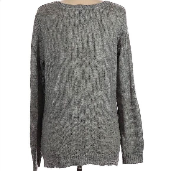 ✨Grey Mohair Blend Crewneck Sweater✨ - Picture 3 of 6